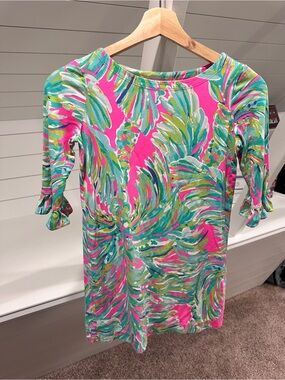 Lilly Pulitzer Pastel Swirl dress in Pink, Teal & Green